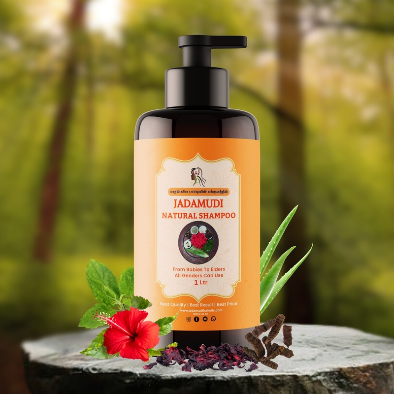 Jadamudi Best Organic Hair Shampoo – 1 Litre Jadamudi Best Organic Hair Shampoo – 1 Litre